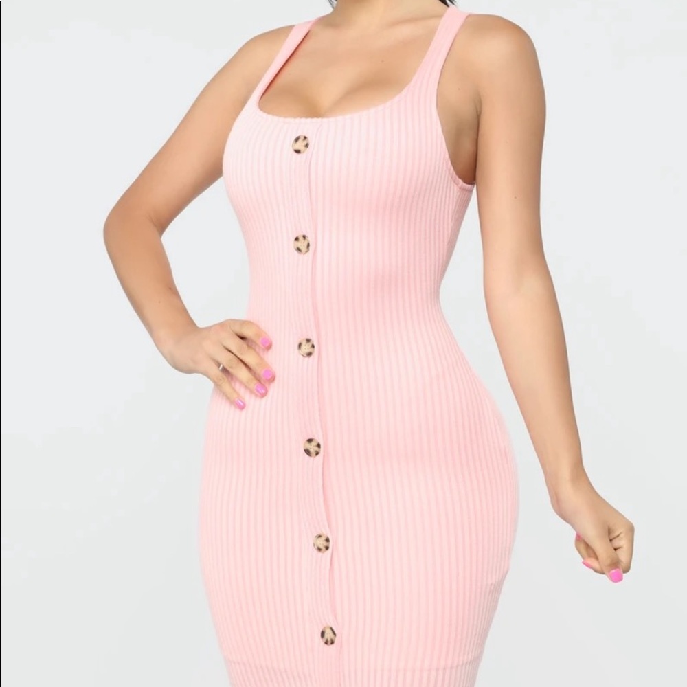 • fashion nova ribbed fitted dress •